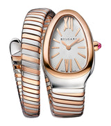 Harrods Bvlgari Rose Gold and Stainless Steel Serpenti Tubogas Watch 35mm- Buy online at McGrocer