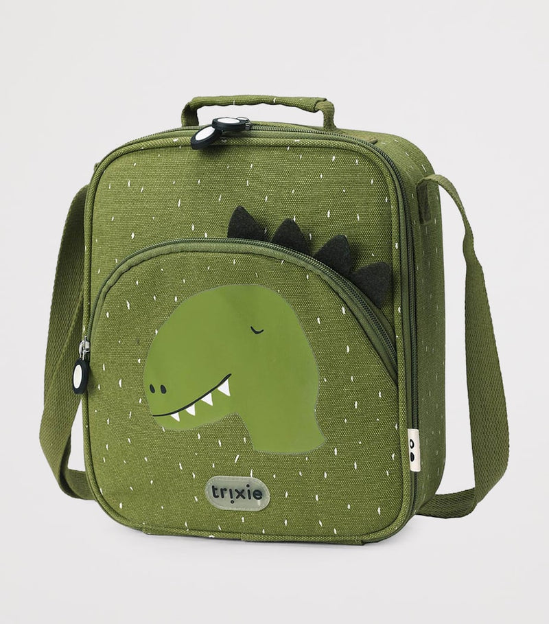 Trixie Mr Dino insulated lunch bag with dinosaur print (British brand)