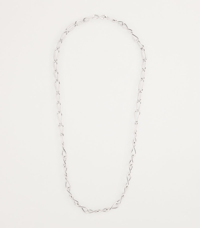 Astrid & Miyu infinity chain necklace recycled sterling silver, UK version