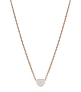Harrods Chopard My Happy Hearts Rose Gold Mother-of-Pearl Pendant Necklace, 42cm- Buy online at McGrocer