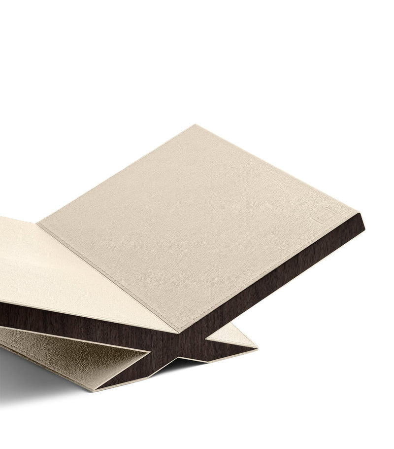 Assouline walnut leather classic culture bookstand - British product