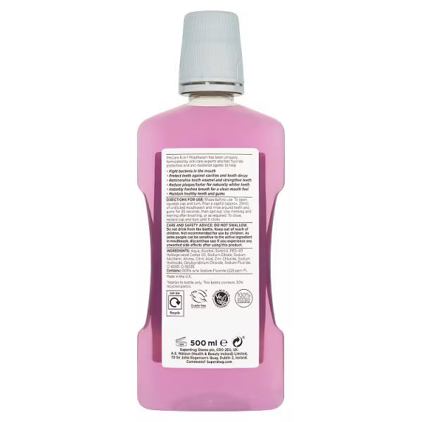 Superdrug Procare 6 in 1 mouthwash 500ml (British brand)