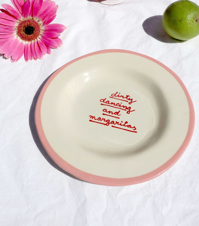 Laetitia Rouget Dirty Dancing and Margaritas plate 22cm, UK version
