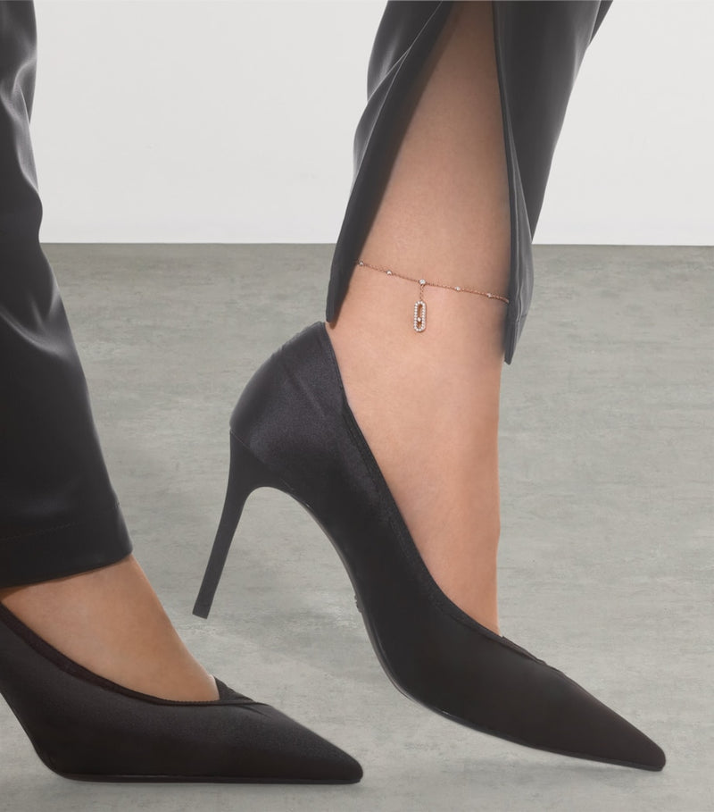 Messika ankle bracelet rose gold diamond 0.35ct, UK version