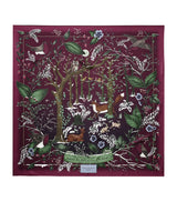 Harrods Aspinal of London Silk Woodland Scarf 90cm x 90cm- Buy online at McGrocer