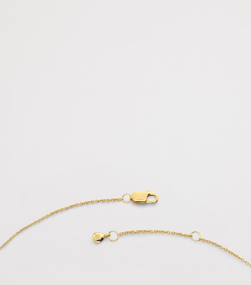 Monica Vinader Zodiac Cancer necklace gold vermeil (British brand)