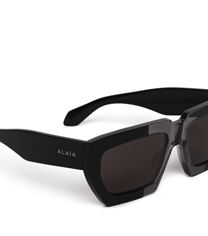 Alaïa acetate rectangular sunglasses, imported from the UK