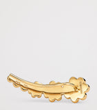 Sophie Bille Brahe yellow gold diamond Croissant Fleur single earring (British brand)
