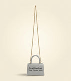 Balenciaga mini croc-embossed hourglass chain wallet - British product