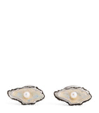 Deakin & Francis sterling silver oyster pearl cufflinks - British product