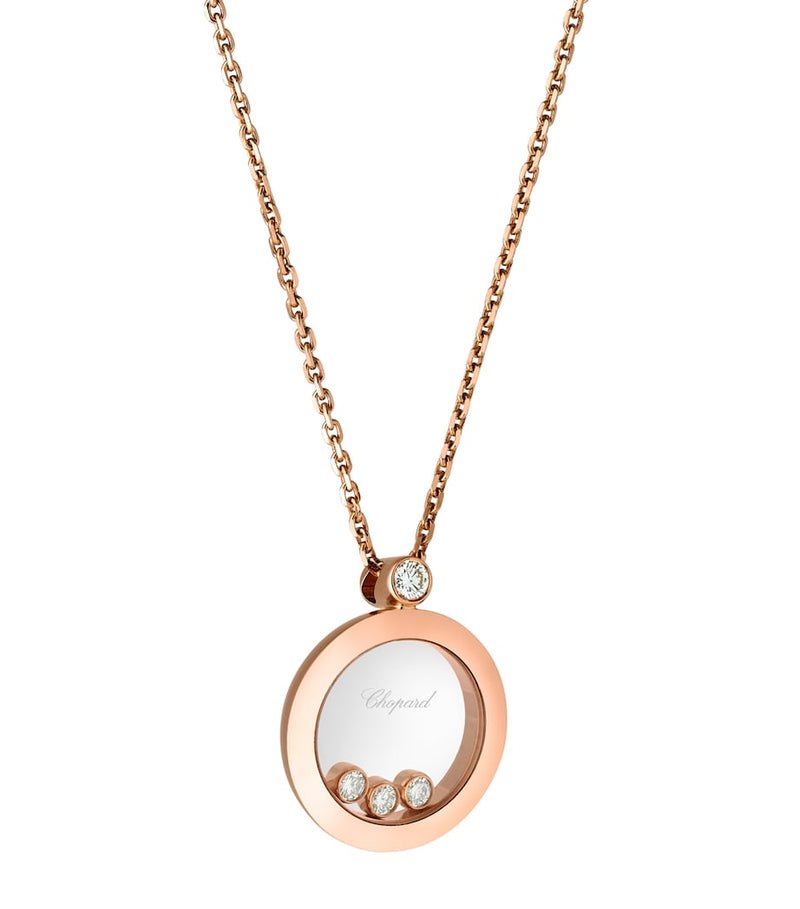 Chopard Happy Diamonds pendant 18kt rose gold, imported from the UK