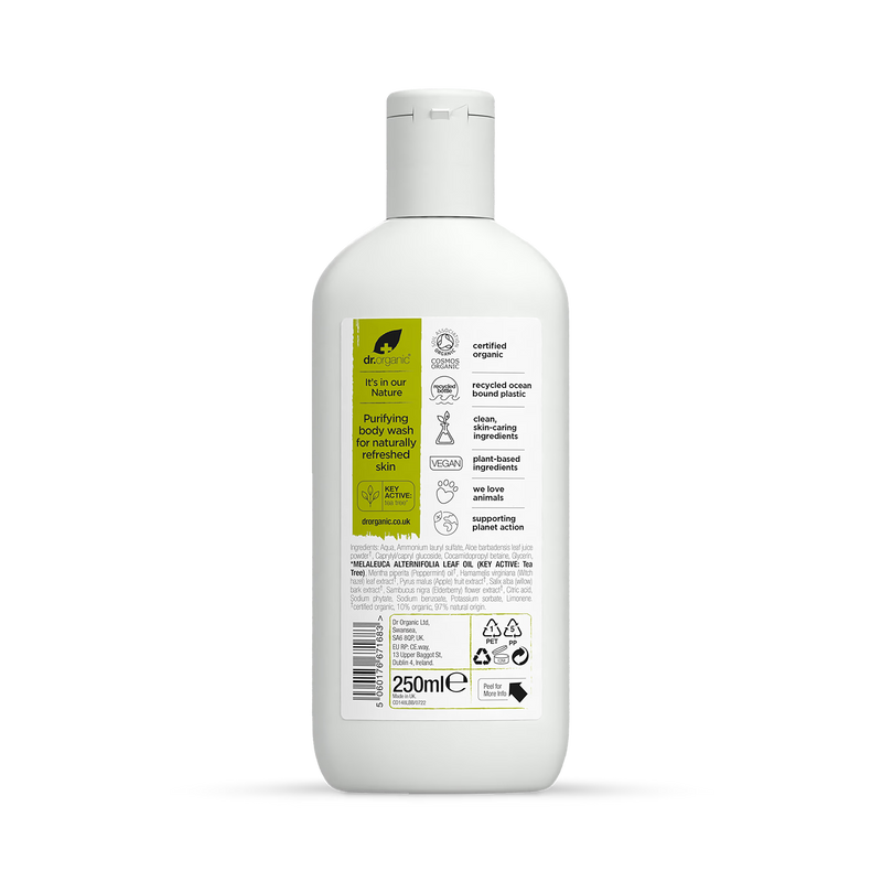 Dr Organic Tea Tree Body Wash 250ml - British product