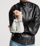 Jimmy Choo Bon Bon top-handle bag with embroidered lace and sequins - British product
