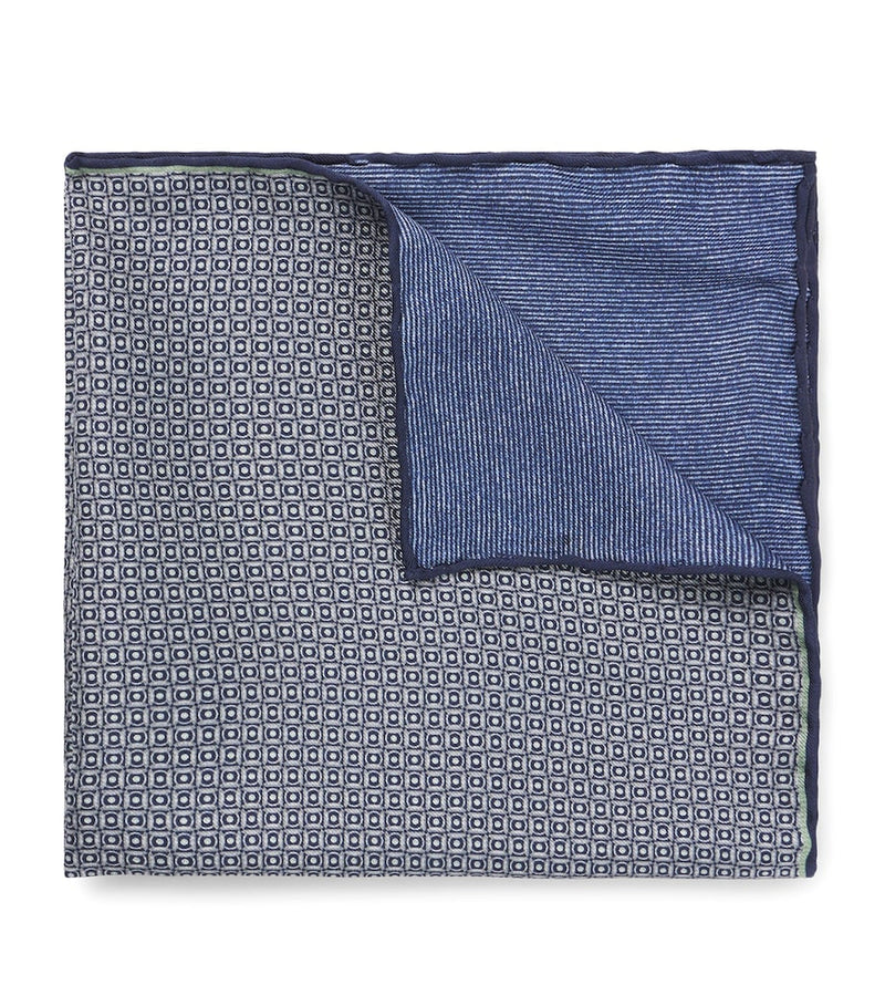 BOSS patterned pocket square, imported from the UK
