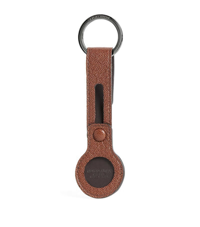Harrods Giorgio Armani Leather Logo Keyring- Buy online at McGrocer