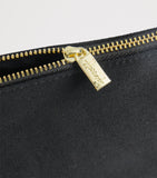 Harrods small logo cosmetic bag, synthetic material, zipped closure - British product