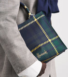 Harrods small tartan tote bag cotton canvas - British product