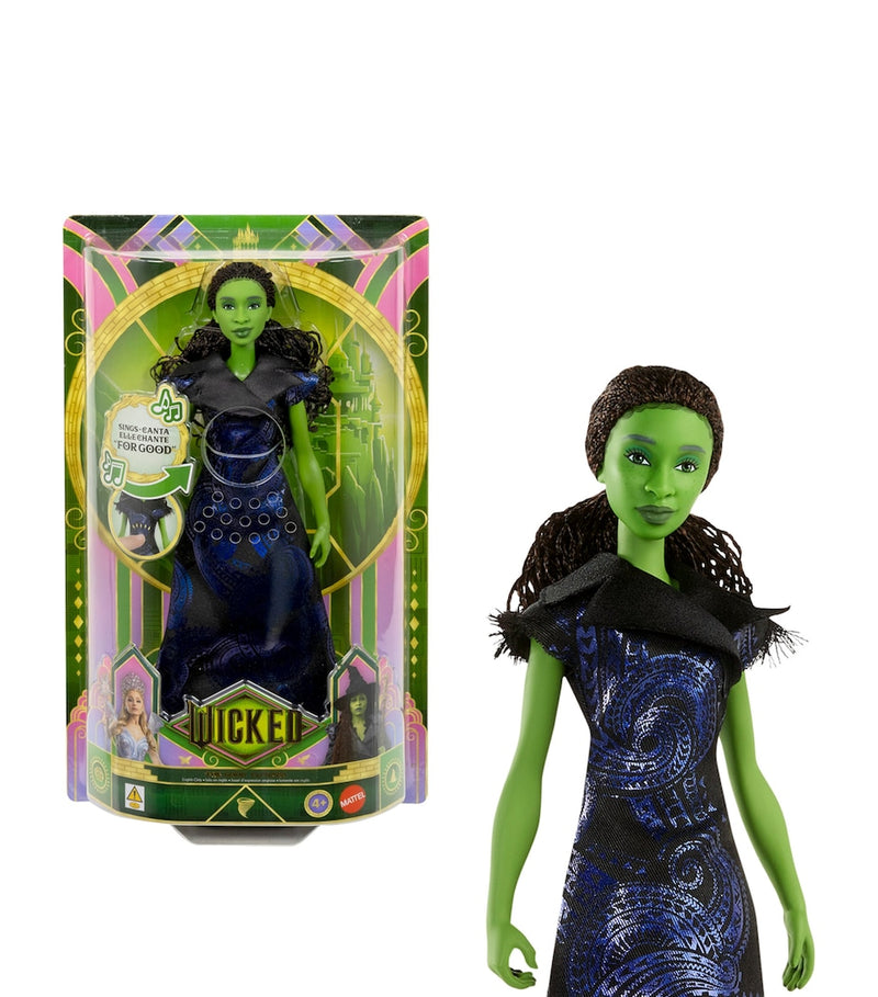 Mattel Wicked For Good Elphaba singing doll 32cm (British brand)