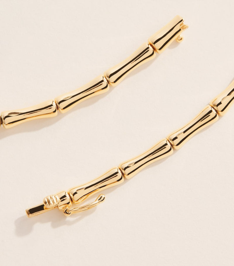 Anita Ko 18k yellow gold bamboo choker 40.5cm, UK version