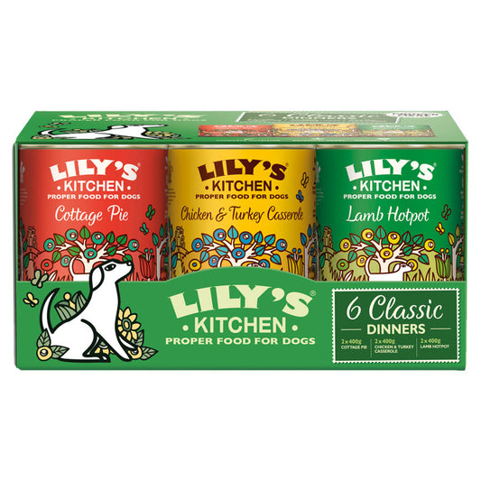 Lily's Kitchen Classic Dinners Multipack Adult Wet Dog Food 6x Dog Food & Accessories ASDA   