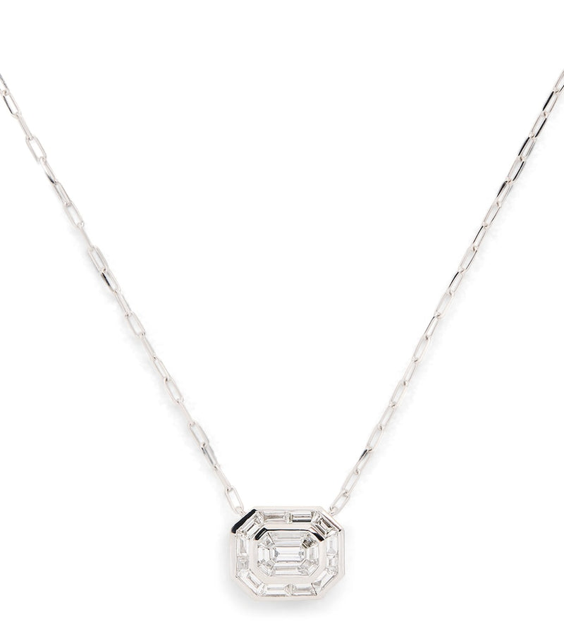 SHAY Illusion white gold diamond necklace - British product