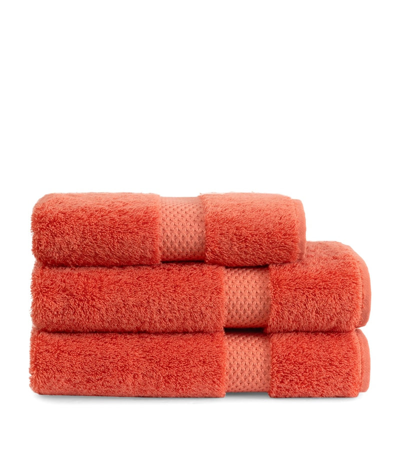 Yves Delorme Étoile Corallin bath sheet 92cm x 160cm (British brand)