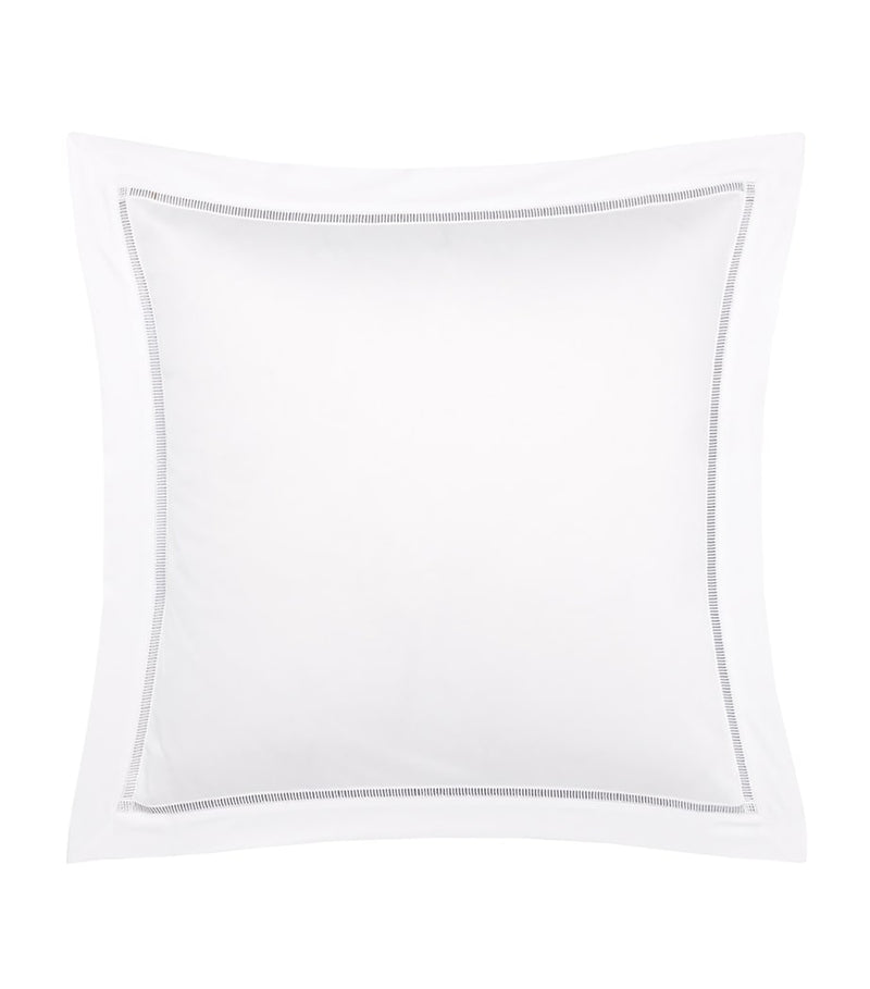 Yves Delorme Colisée Blanc Square Oxford pillowcase 65cm x 65cm (British brand)