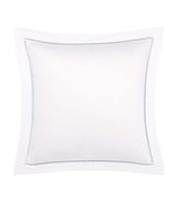 Harrods Yves Delorme Colisée Blanc Square Oxford Pillowcase 65cm x 65cm- Buy online at McGrocer