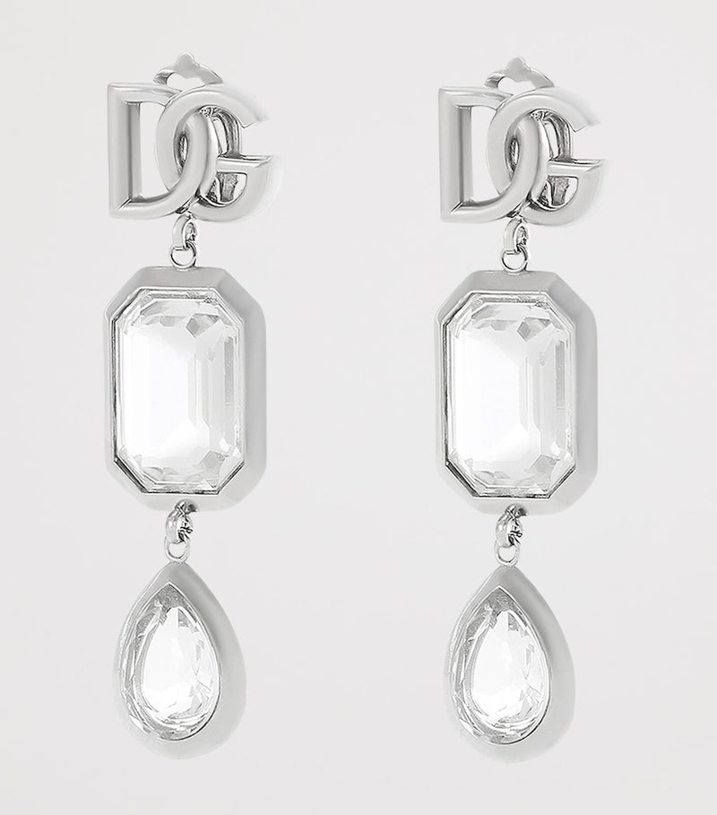 Dolce&Gabbana embellished clip-on earrings, imported from the UK