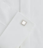 Dunhill sterling silver cufflinks with mother of pearl (British brand)