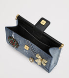 Dolce&Gabbana mini bag denim embellished H11.5cm x W18cm x D4.5cm - British product