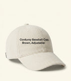 Prada corduroy baseball cap from Italy (British brand)