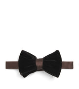 Harrods Giorgio Armani Pre-Tied Velvet-Silk Bowtie- Buy online at McGrocer