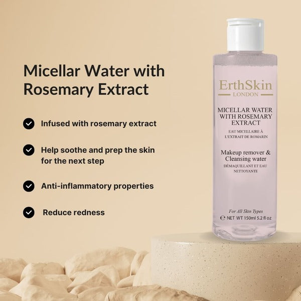 ErthSkin Micellar Water Rosemary Extract 150ml, UK version