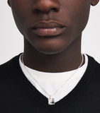 The Ouze sterling silver and emerald necklace (British brand)
