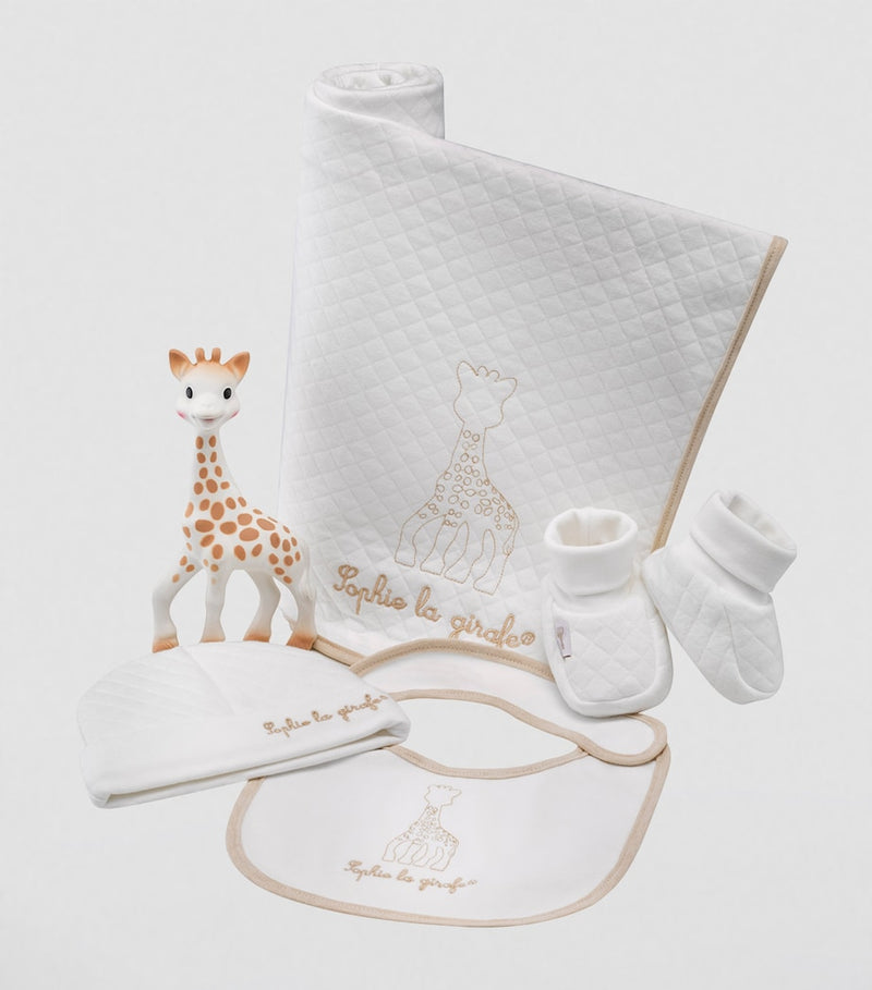 Sophie La Girafe teething toy and accessories gift set (British brand)
