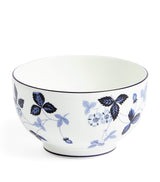 Harrods Wedgwood Wild Strawberry Inky Blue Fine Bone China Bowl (11cm)- Buy online at McGrocer