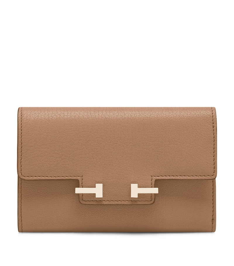 TOM FORD Aube goat skin wallet with gold-tone hardware, UK version