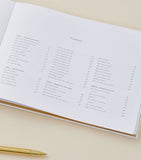 Blush and Gold baby memory book - British product