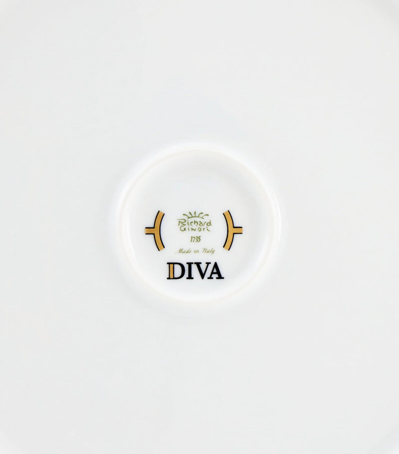 GINORI 1735 Porcelain Colonna Diva Giallo Salad Bowl 24cm, UK version