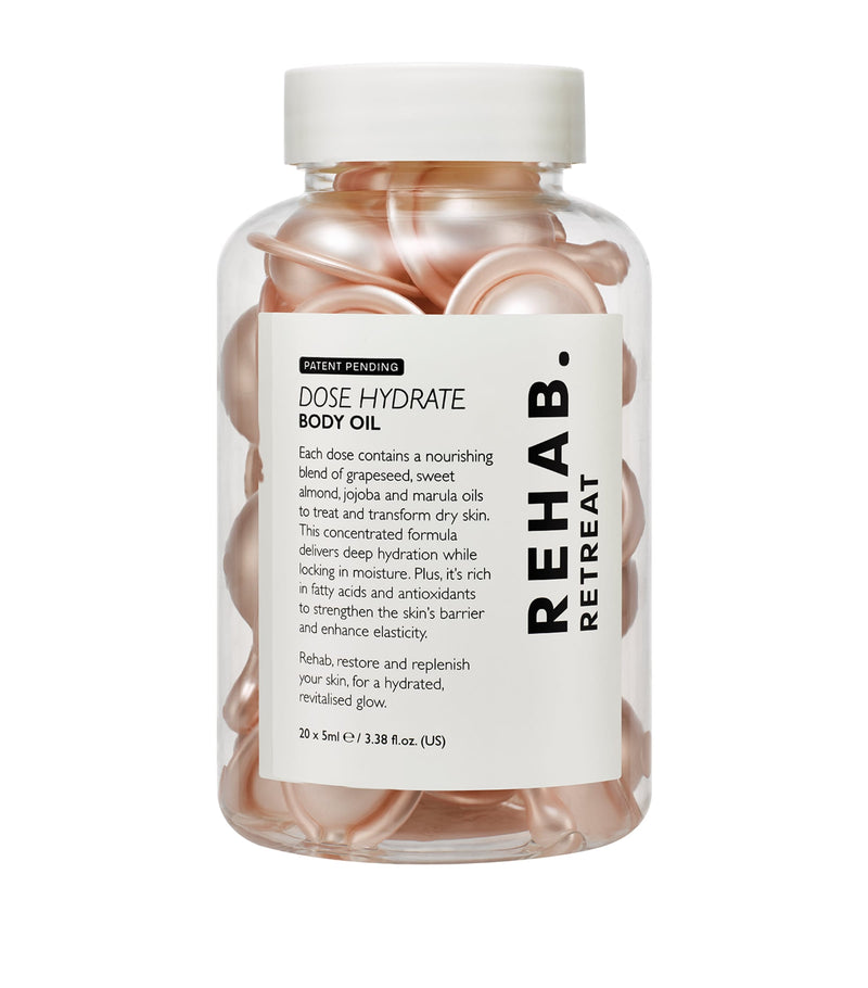 REHAB Retreat Dose Hydrate Body Oil 240g, imported from the UK