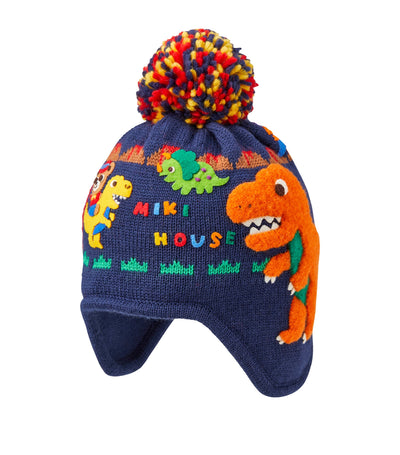 Harrods Miki House Wool-Blend Dinosaur Hat Children's Hat- Buy online at McGrocer
