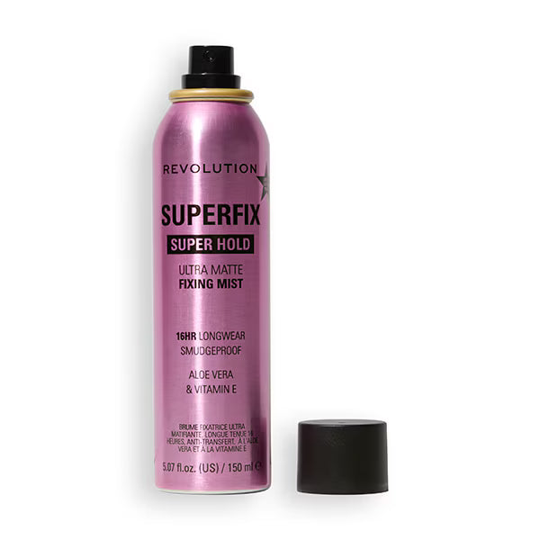 Revolution Superfix Misting Setting Spray, imported from the UK