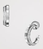 Chopard Ice Cube white gold diamond earrings, imported from the UK