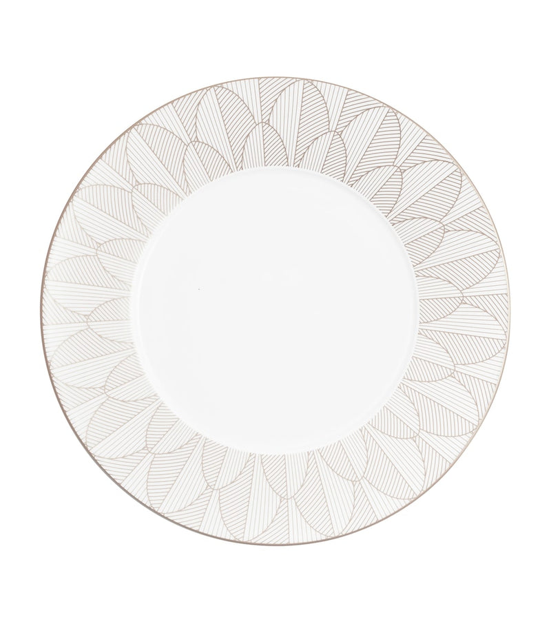 Christofle porcelain Malmaison Platinum Impériale dinner plate 27cm - British product