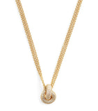 Engelbert Legacy Knot yellow gold diamond necklace (British brand)