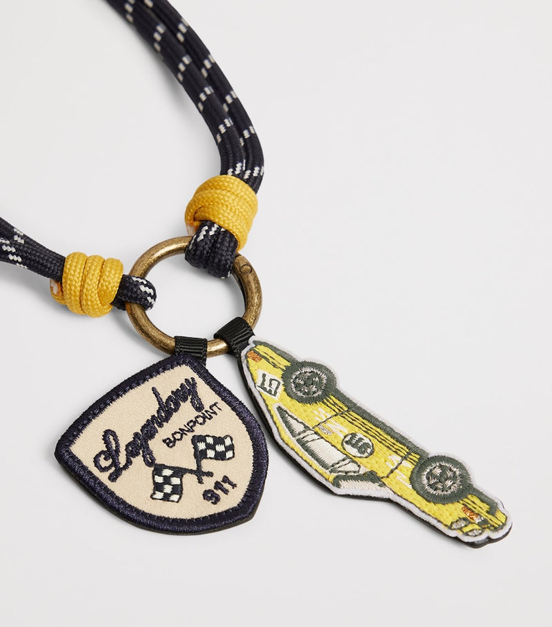 Bonpoint Porsche leather keyring - British product