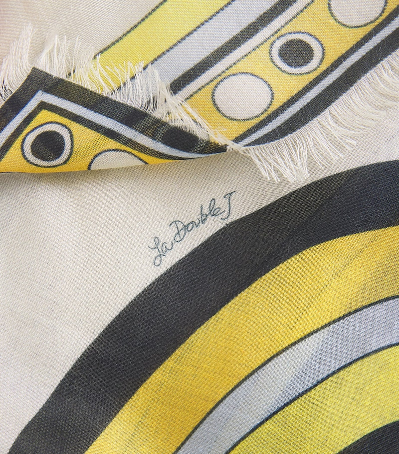 La Doublej geometric fringe scarf - British product