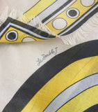 La Doublej geometric fringe scarf - British product