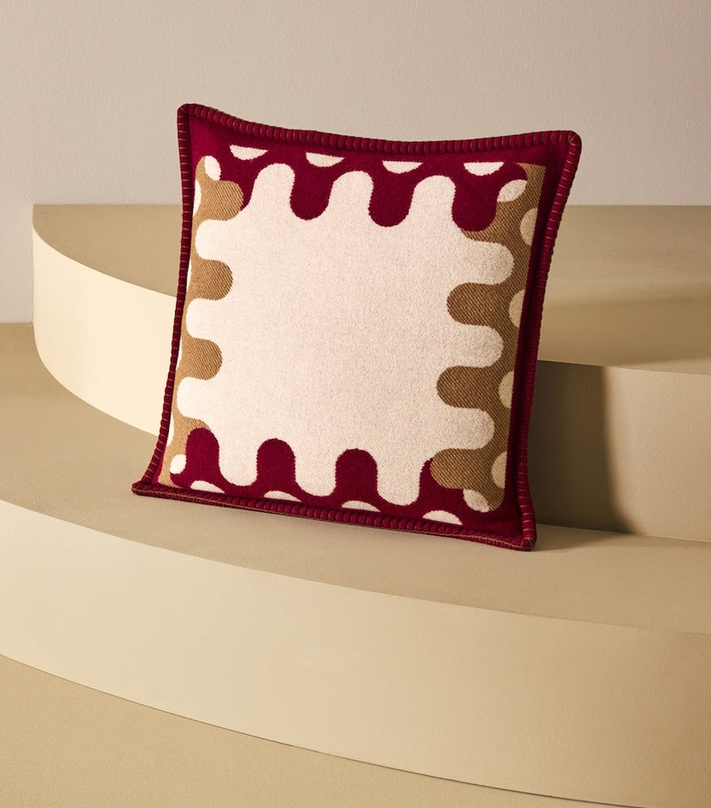 Frette Modernism 002 wool cushion 50cm x 50cm, imported from the UK